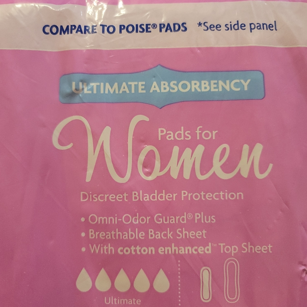 New Women's Ultimate Absorbency Pads, 33 pads